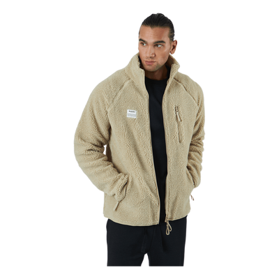 Fleece Jacket Zip Beige