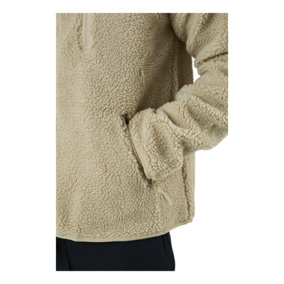 Fleece Jacket Zip Beige