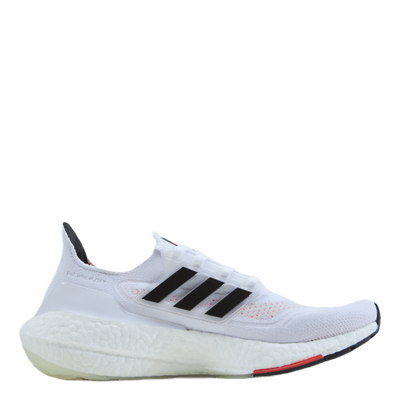 Ultraboost 21 Cloud White / Core Black / Solar Red