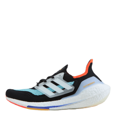 Ultraboost 21 Core Black / Cloud White / Pulse Aqua