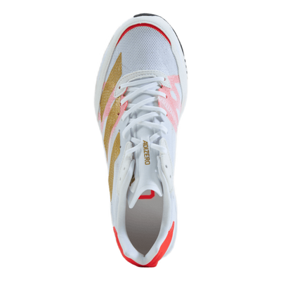 Adizero Adios 6 Tokyo Shoes Cloud White / Gold Metallic / Solar Red