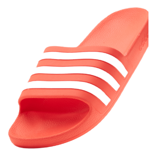 Adilette Aqua Slides Solar Red / Cloud White / Solar Red