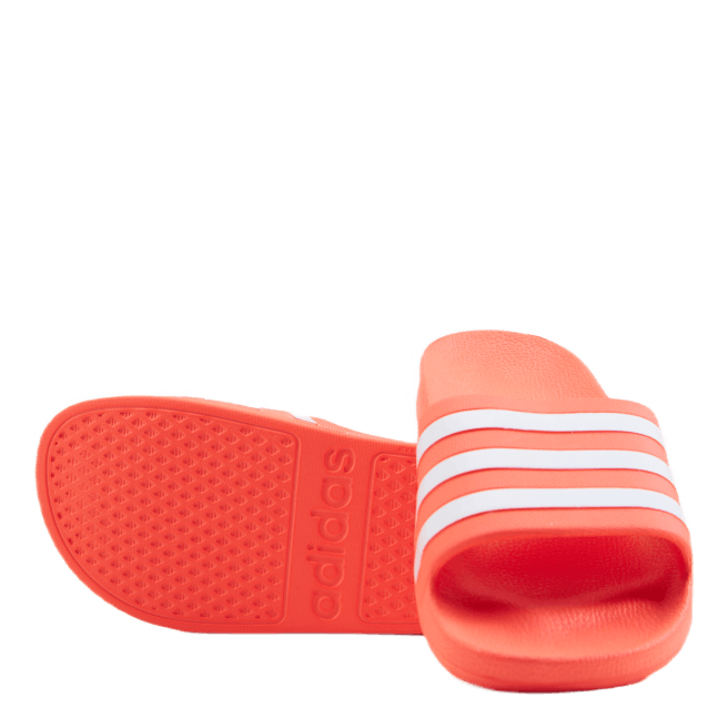 Adilette Aqua Slides Solar Red / Cloud White / Solar Red