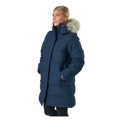 W Blossom Puffy Parka Navy