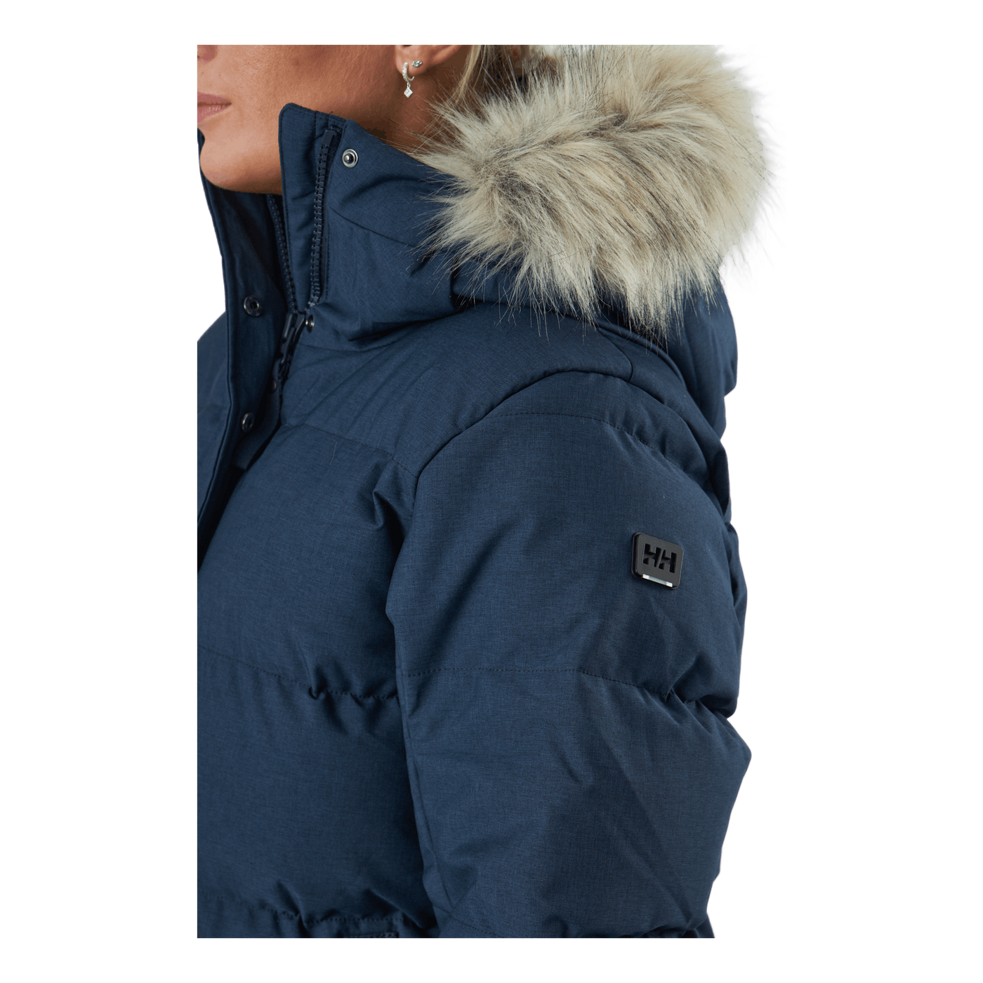 W Blossom Puffy Parka Navy