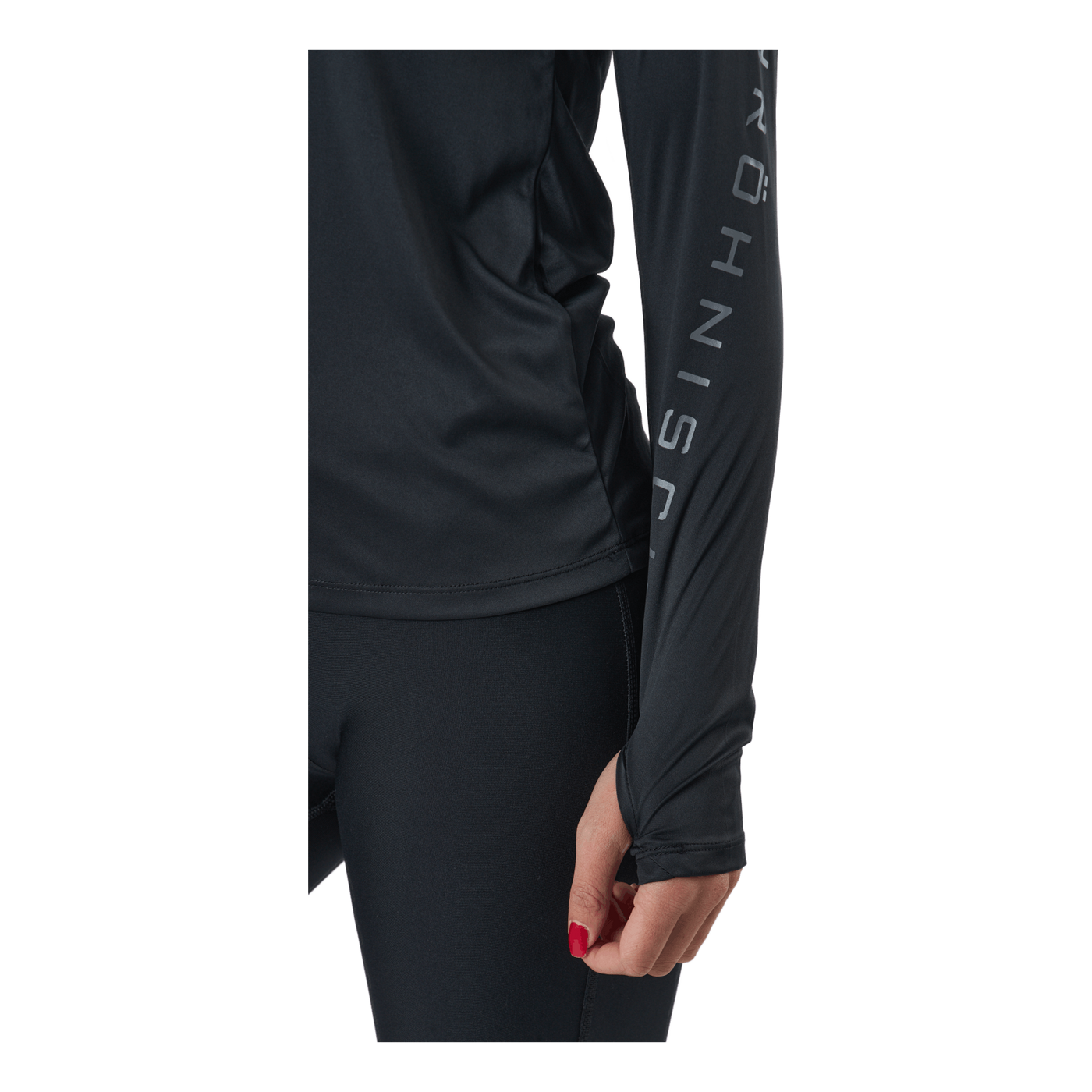 Active Logo Long Sleeve Black