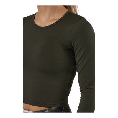 Crop Long Sleeve Forest Green