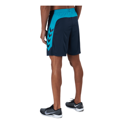 Hmlaction Poly Shorts Black Iris/atomic Blue