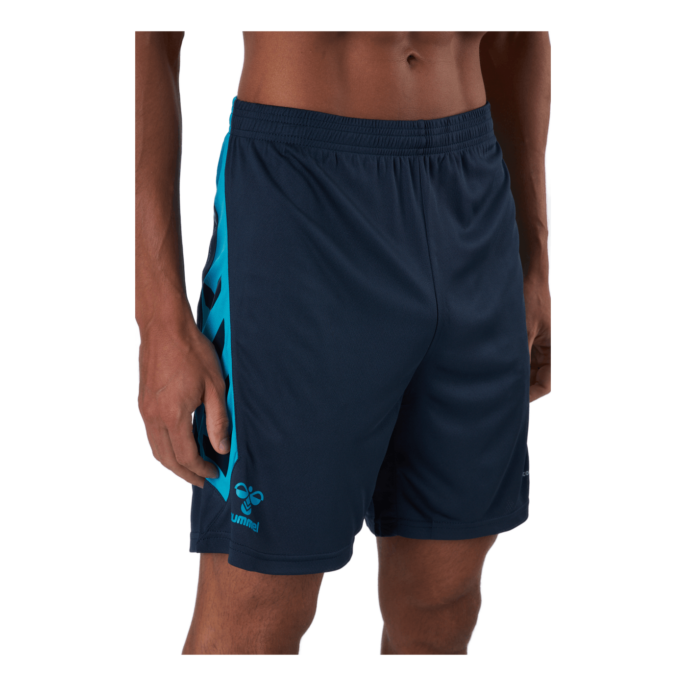 Hmlaction Poly Shorts Black Iris/atomic Blue