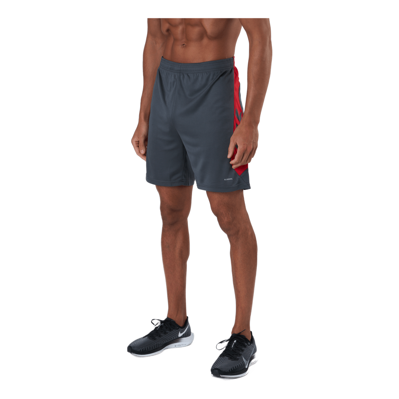 Hmlaction Poly Shorts Ebony/flame Scarlet