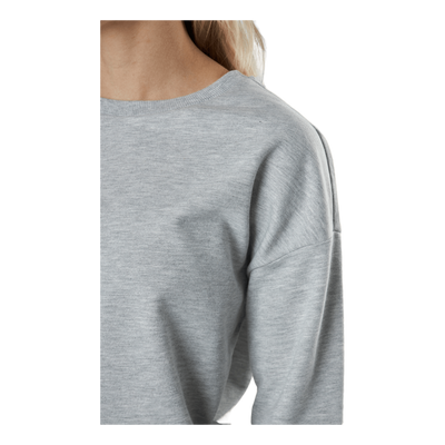 Onldreamer Life Rib L/s O-neck Light Grey Melange