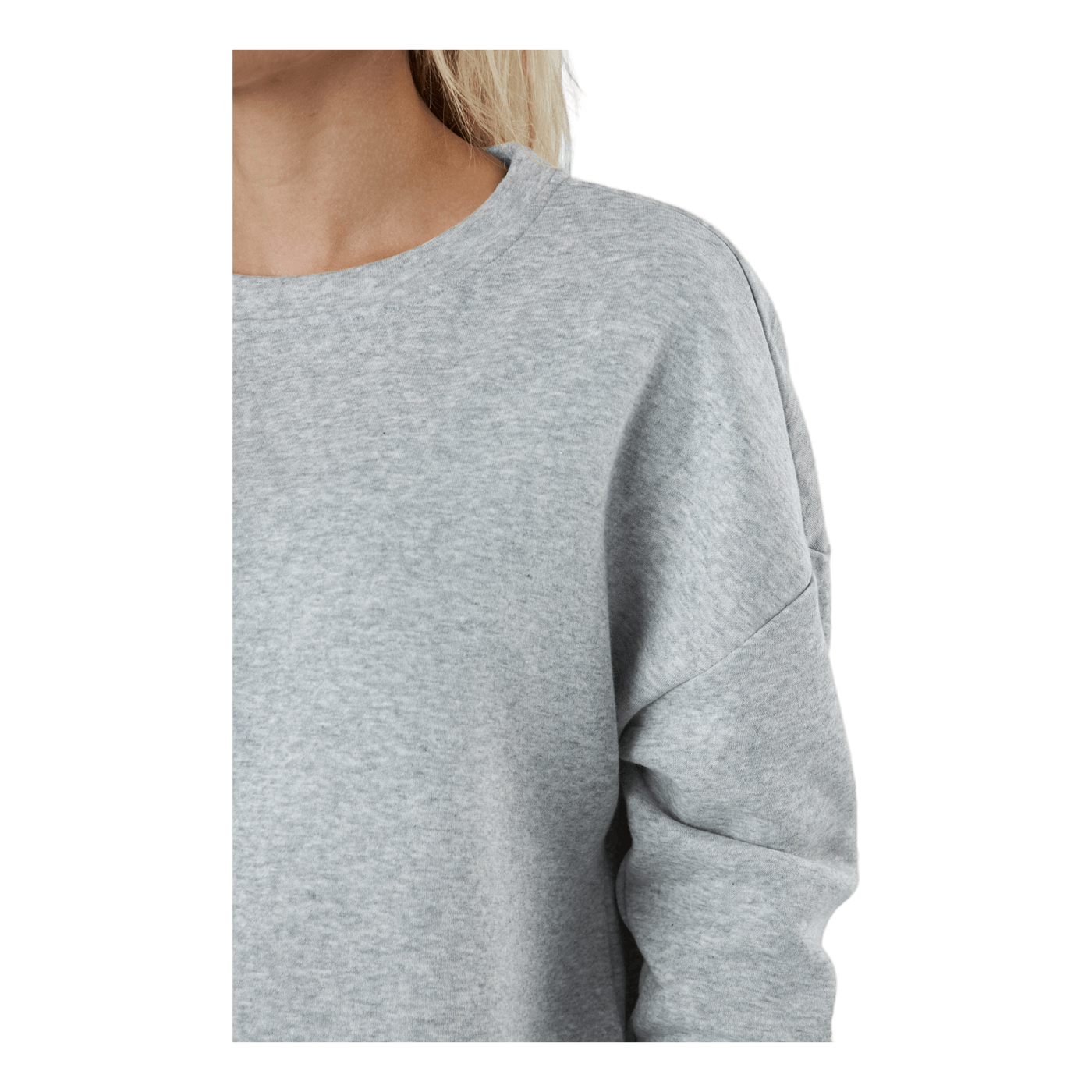 Pcchilli Ls Sweat Noos Bc Light Grey Melange