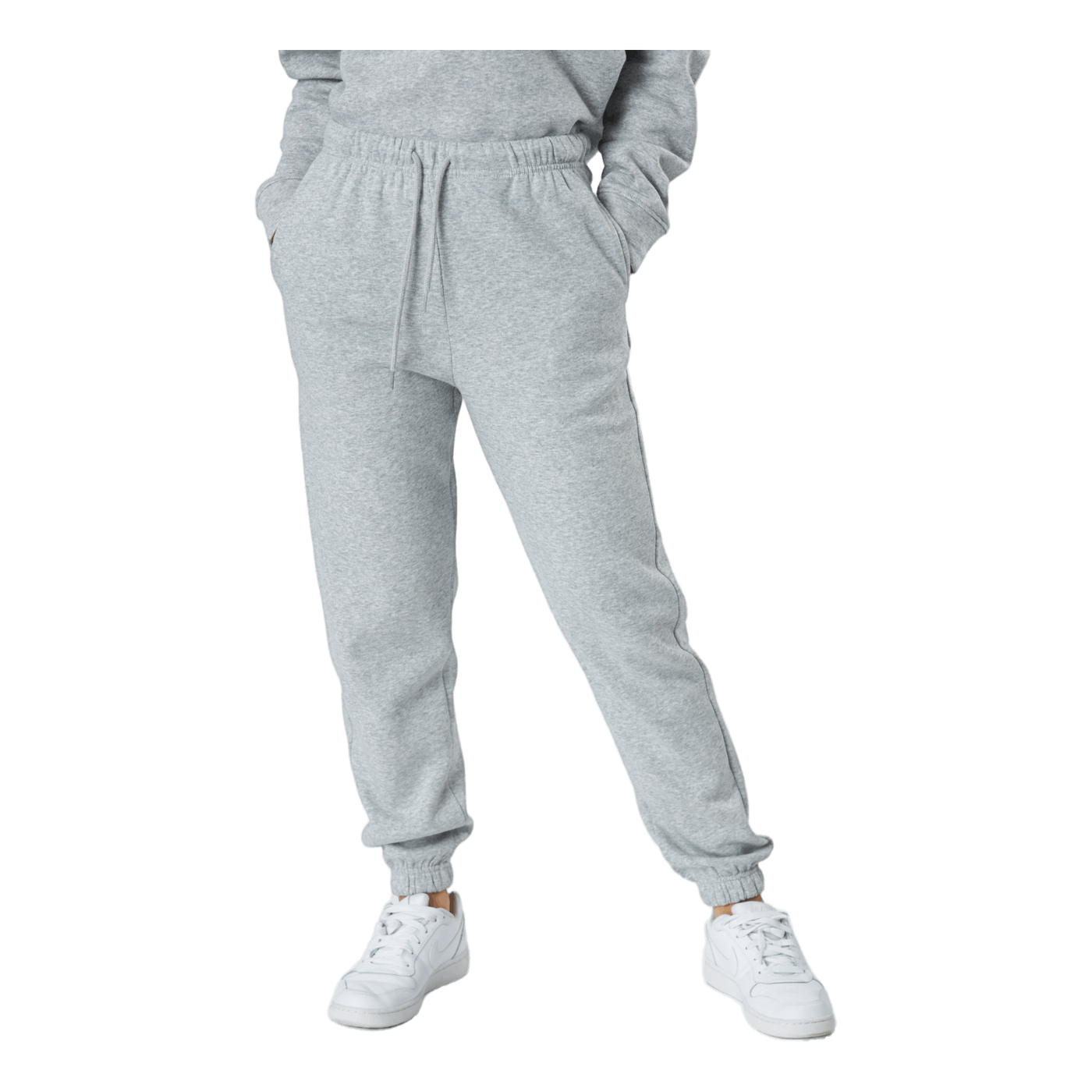 Pcchilli Hw Sweat Pants Noos B Light Grey Melange