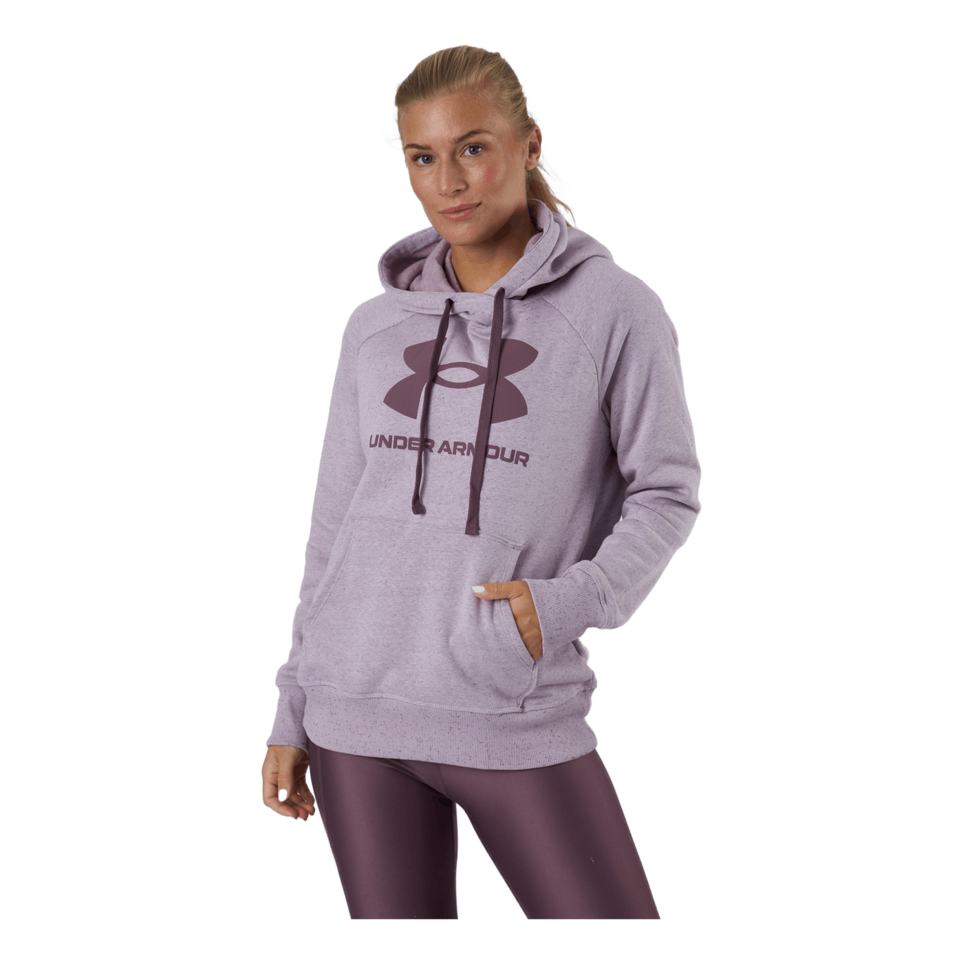 Rival Fleece Logo Hoodie Mauve Pink