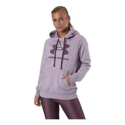 Rival Fleece Logo Hoodie Mauve Pink