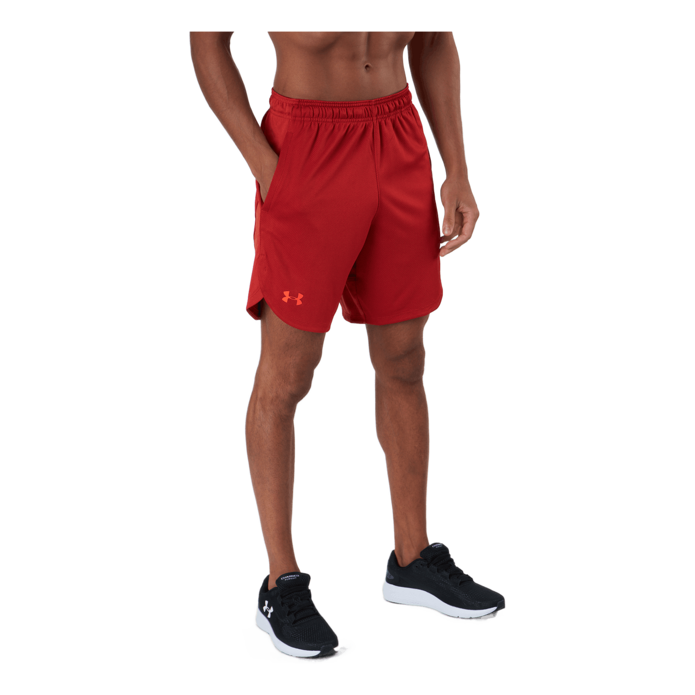 Ua Knit Training Shorts Radiant Red