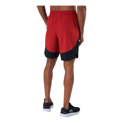 Ua Hiit Woven Colorblock Sts Radiant Red