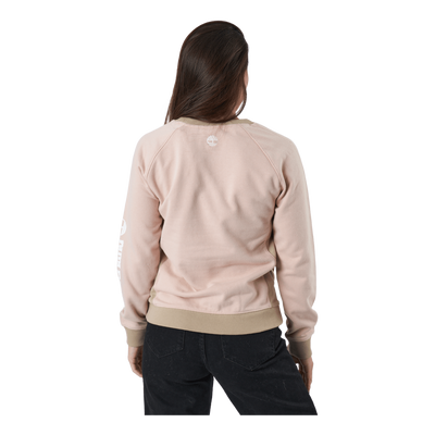 Linear Logo Sleeve Crew Cameo Rose