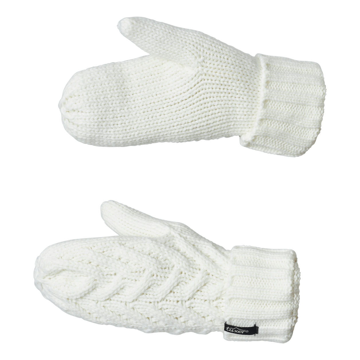 Knot Mittens Offwhite