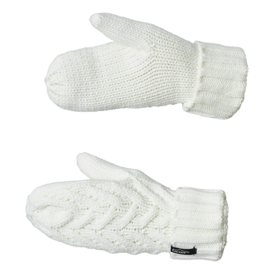 Knot Mittens Offwhite