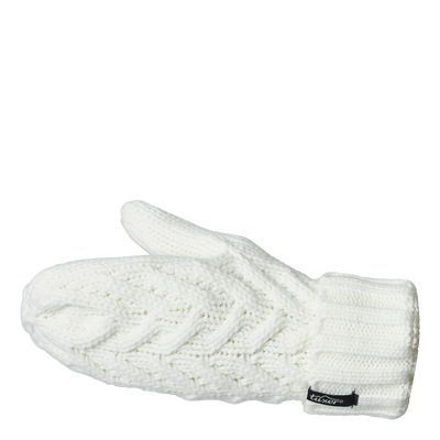 Knot Mittens Offwhite