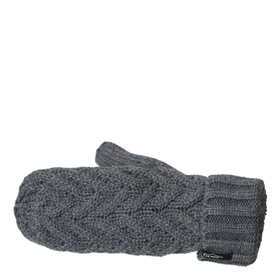 Knot Mittens Grey Melange