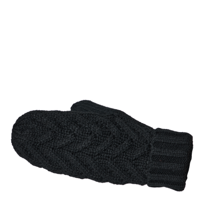 Knot Mittens Black