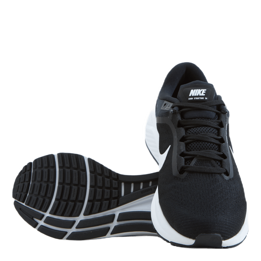 Air Zoom Structure 24 Men's Road Running Shoes BLACK/WHITE