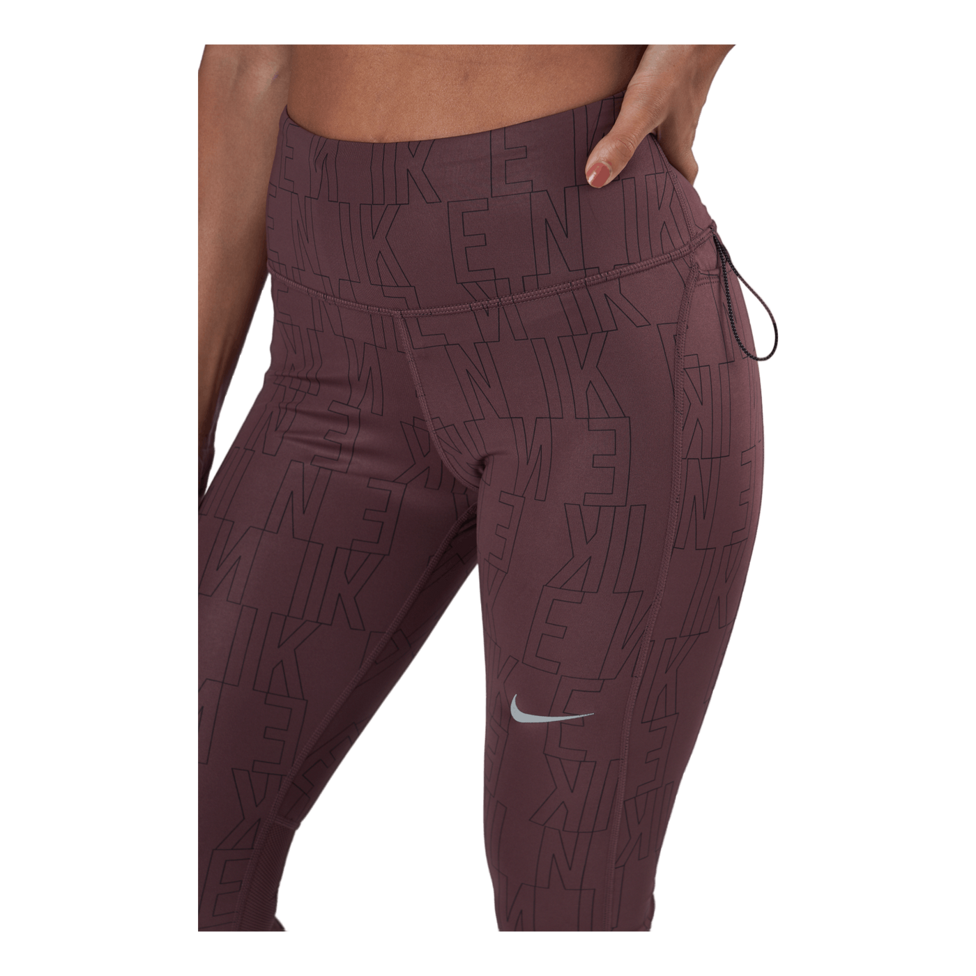 Nike Epic Fast Mid-Rise Running Tights Women - black/reflective