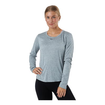 Dri-FIT One Women's Standard Fit Long-Sleeve Top PARTICLE GREY/HTR/BLACK