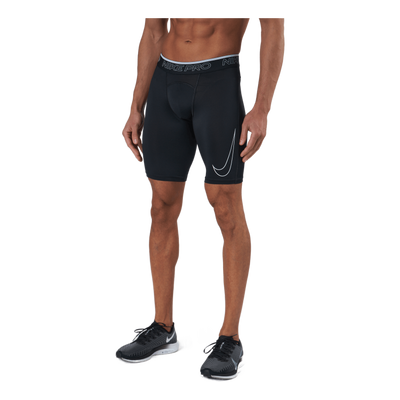 Nike Pro Dri-FIT Men's Long Shorts BLACK/WHITE