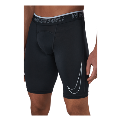 Nike Pro Dri-FIT Men's Long Shorts BLACK/WHITE