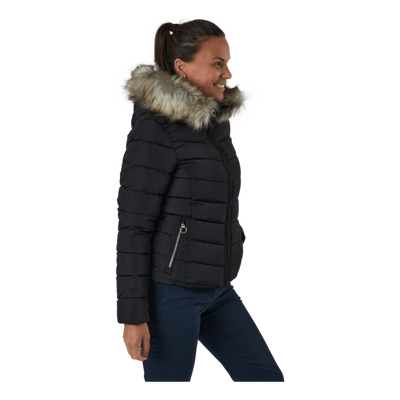 Onlnewellan Quilted Hood Jacke Black