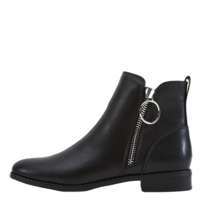 Onlbobby-22 Pu Zip Boot Black