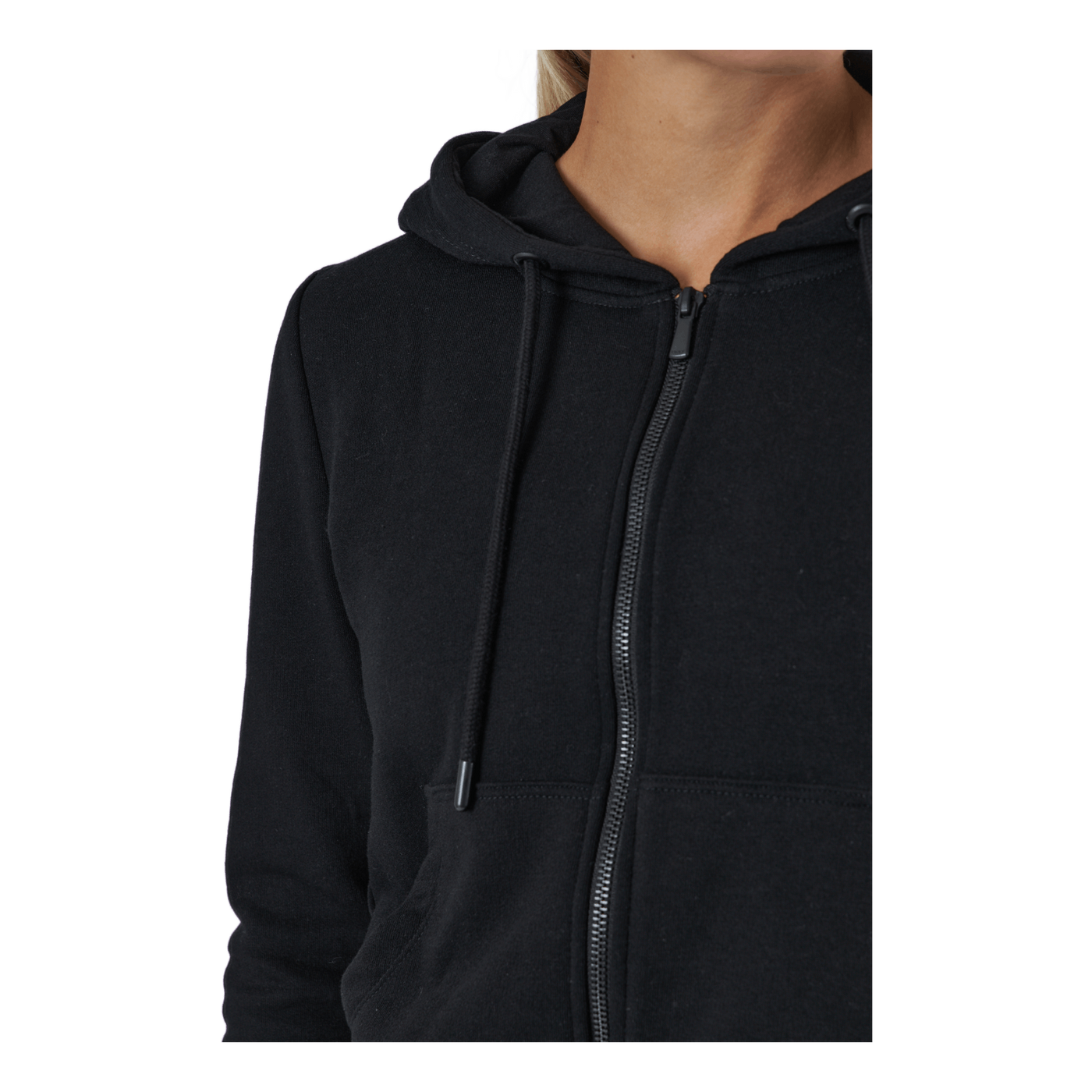 Onlfeel Life L/s Zip Hood Swt Black