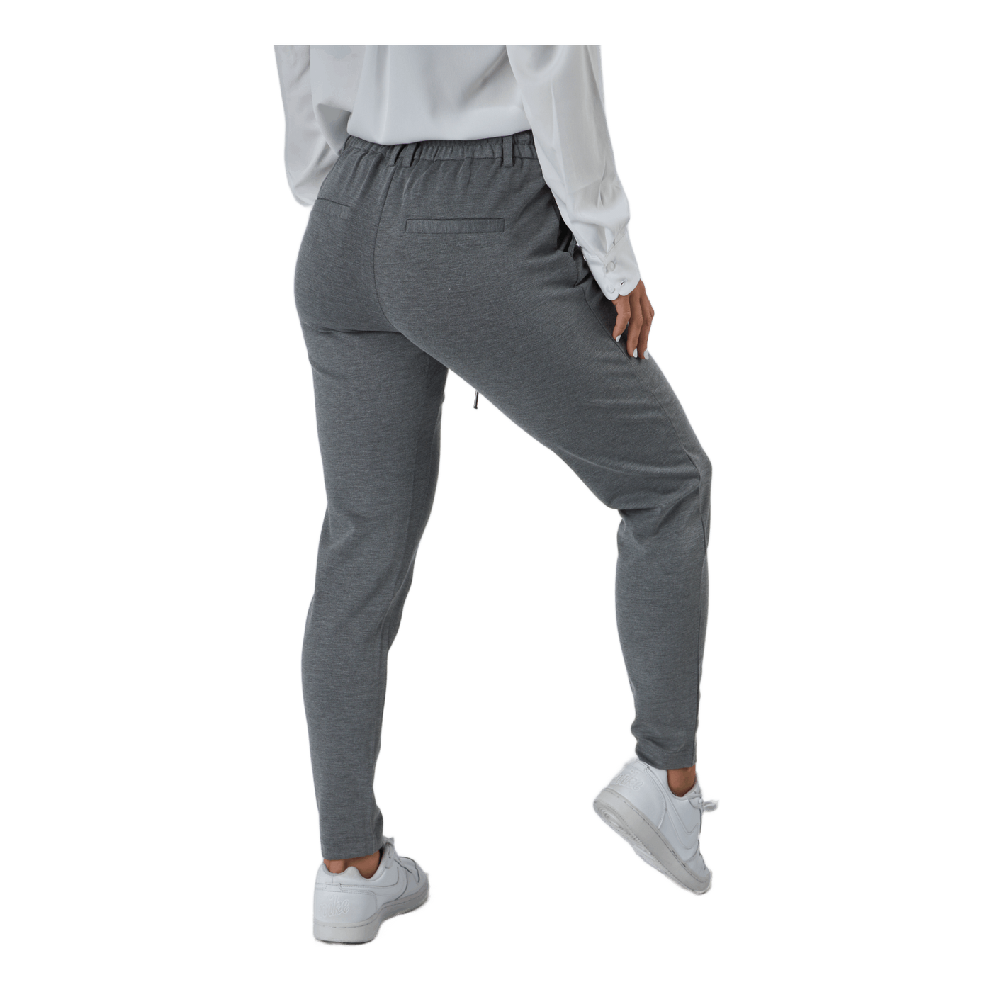 Onlpoptrash Life Easy Col Pant Medium Grey Melange