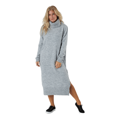 Onlbrandie L/s Roll Neck Dress Light Grey Melange