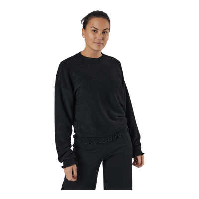 Onljenka L/s O-neck Smock Top  Black