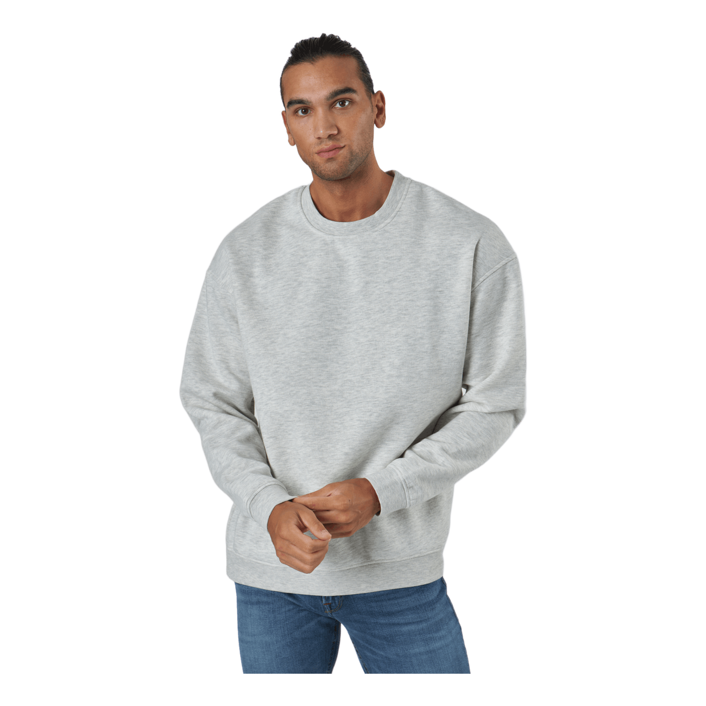 Jorbrink Sweat Crew Neck White Melange