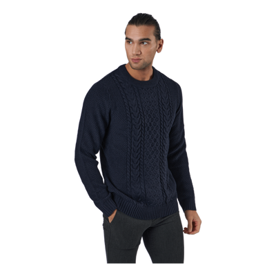 Jjcraig Knit Crew Neck Sky Captain