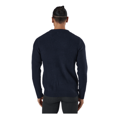 Jjcraig Knit Crew Neck Sky Captain