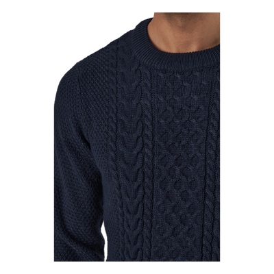 Jjcraig Knit Crew Neck Sky Captain