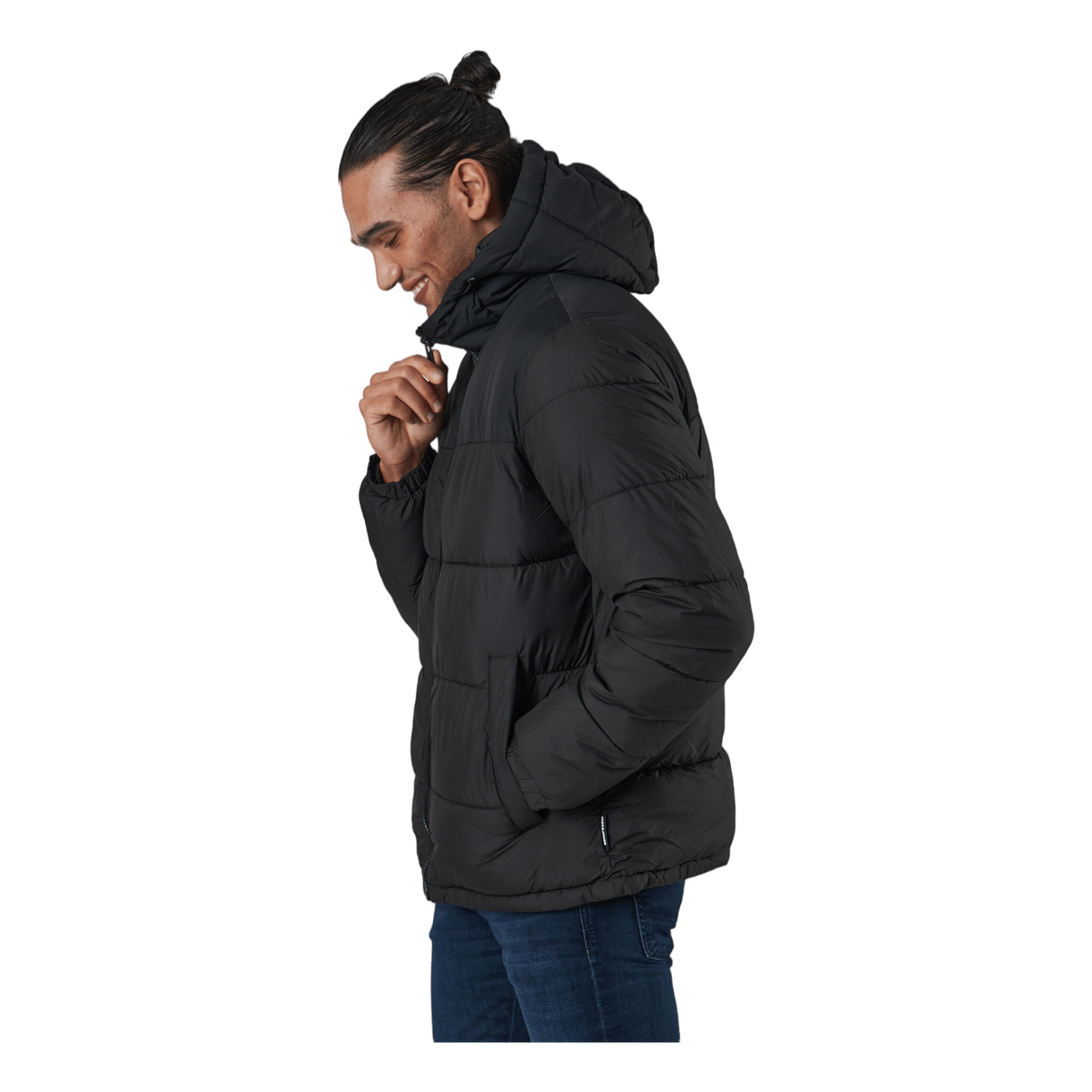 Jjpaul Puffer Hood Black