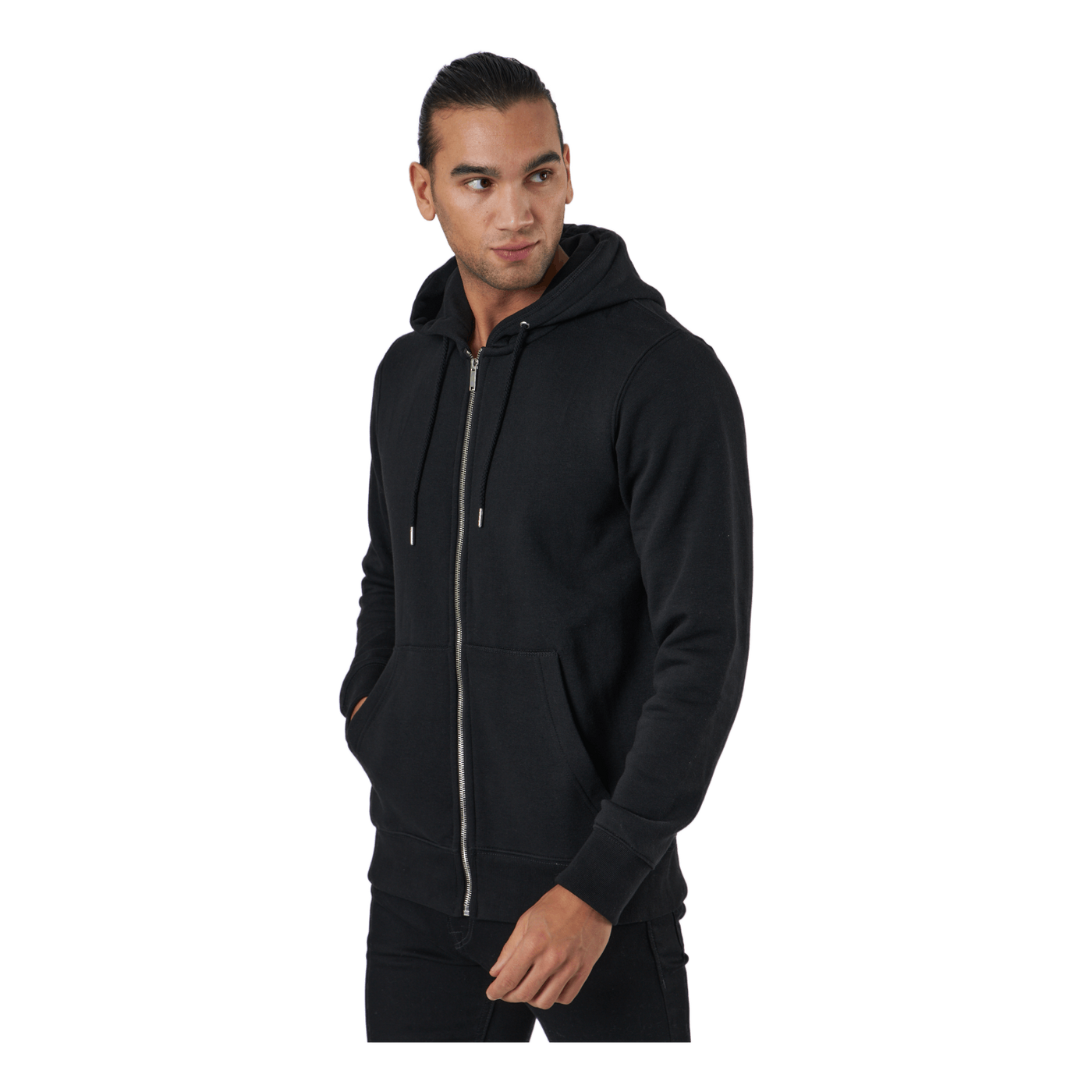 Jjesoft Basic Sweat Zip Hood Black