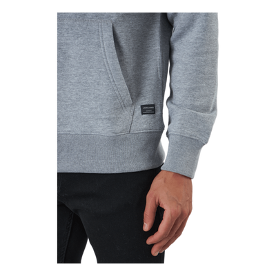 Jjesoft Basic Sweat Zip Hood Light Grey Melange