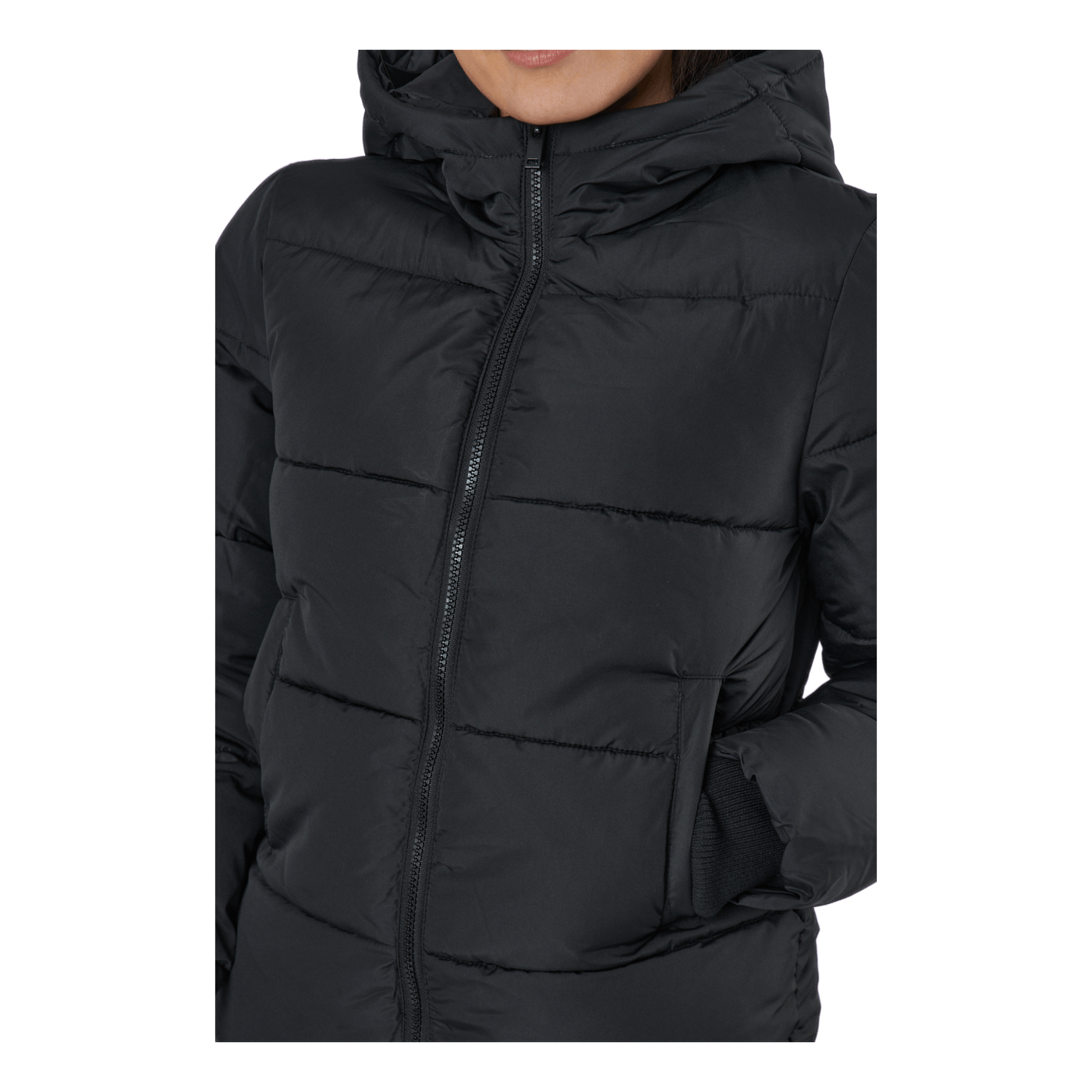 Pcbee New Short  Puffer Jacket Black