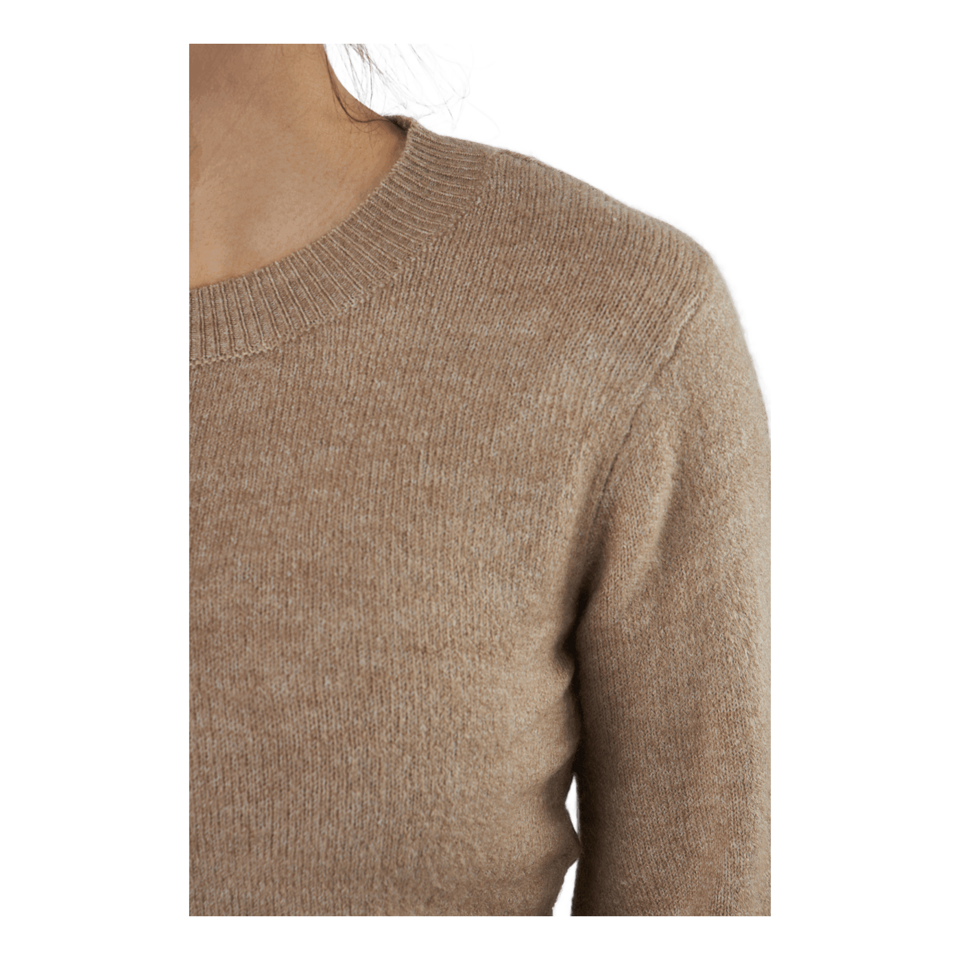 Pcperla Ls  Knit  Bc Silver Mink