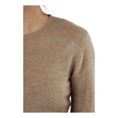 Pcperla Ls  Knit  Bc Silver Mink