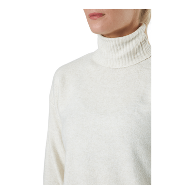 Pccava Ls High Neck Knit  Bc Birch