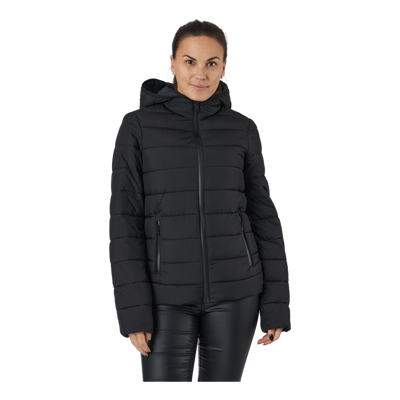 Hooded Polyfilled Jacket Black Beauty